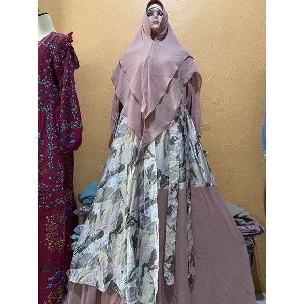 Gamis set syar'i ADEVA by NK Muslimah