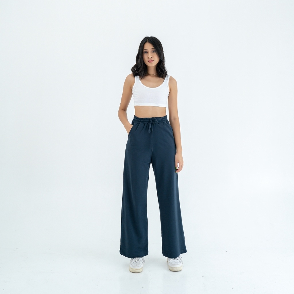 AIJO | Jolly Cullote 2 | Kulot Panjang Babyterry-Hitam