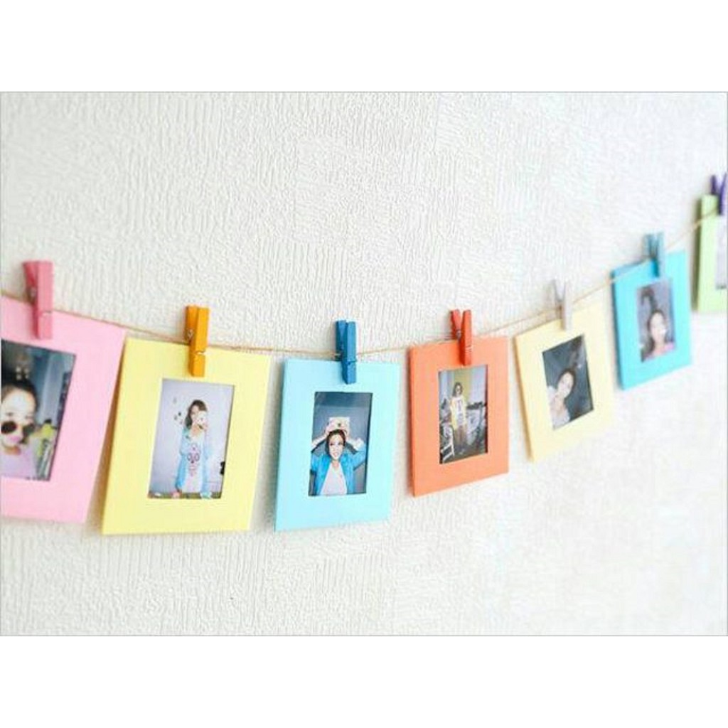 [59gr] ORI U100 PAPER FRAME FOTO GANTUNG POLAROID + WOODEN 