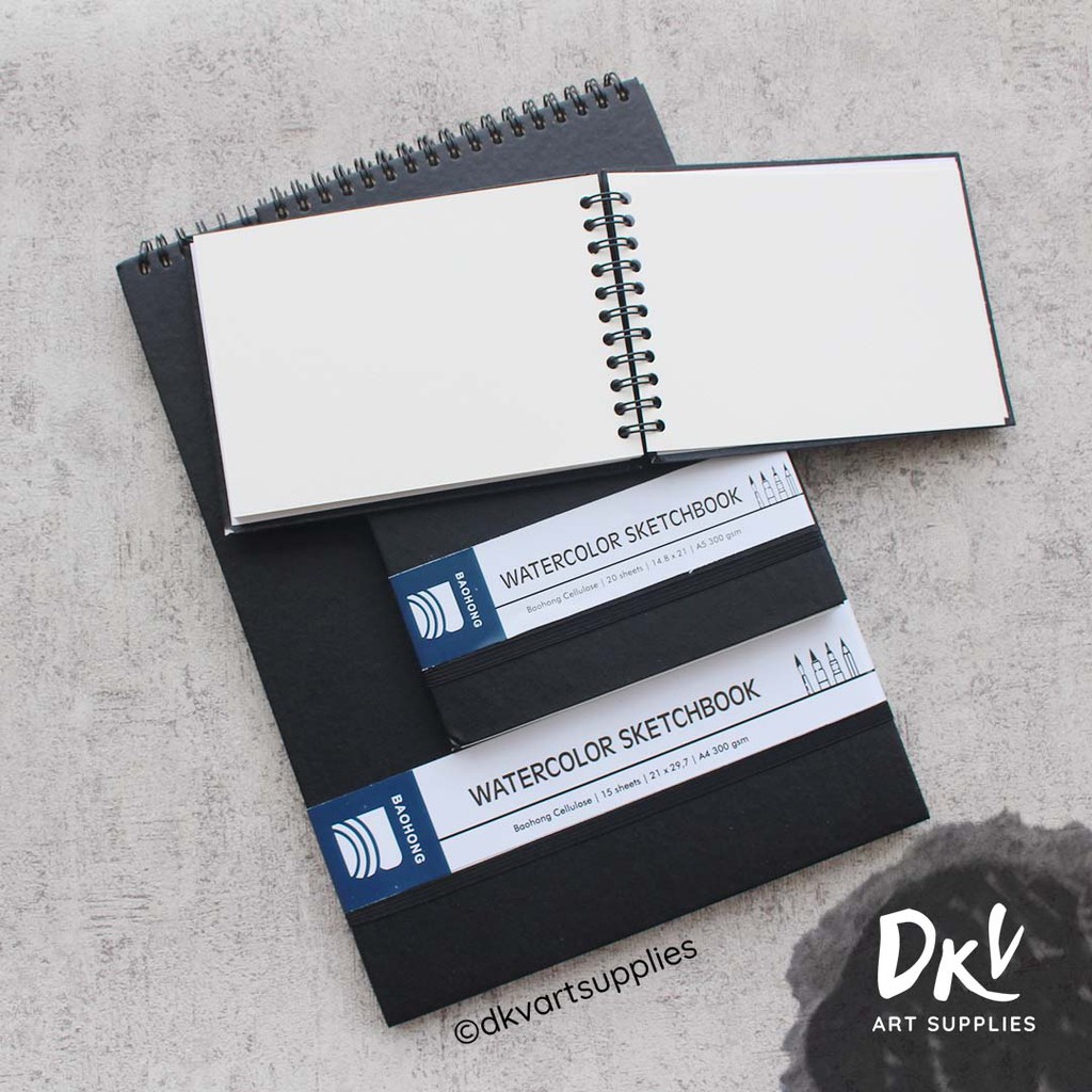 

mg Watercolor Sketchbook Baohong Cellulose 300gsm A6 / A5 / A4
