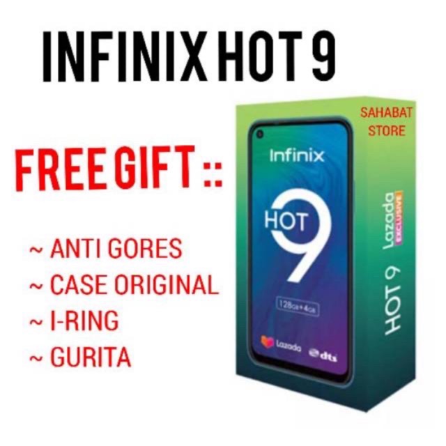 INFINIX HOT 9 4/128GB GARANSI RESMI