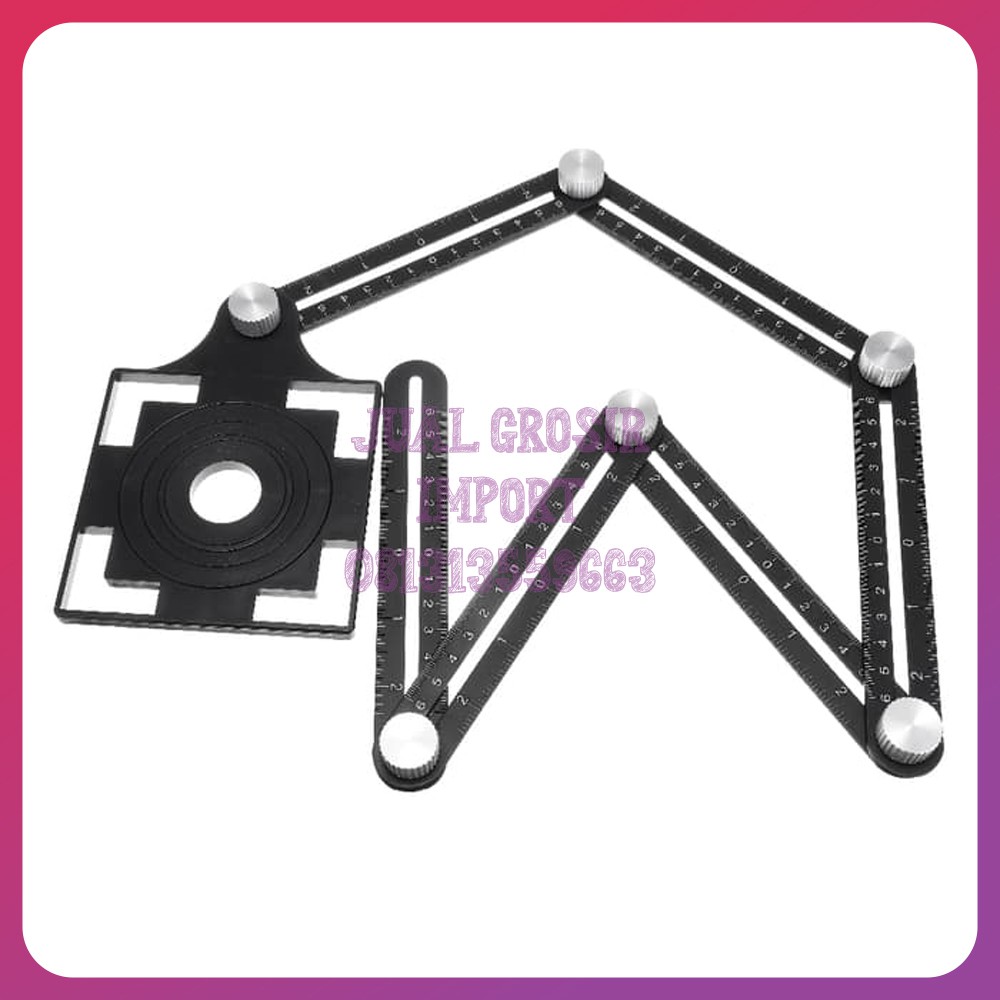 Alat bangunan peggaris 6 sudut untuk melubangi paralon wastafel