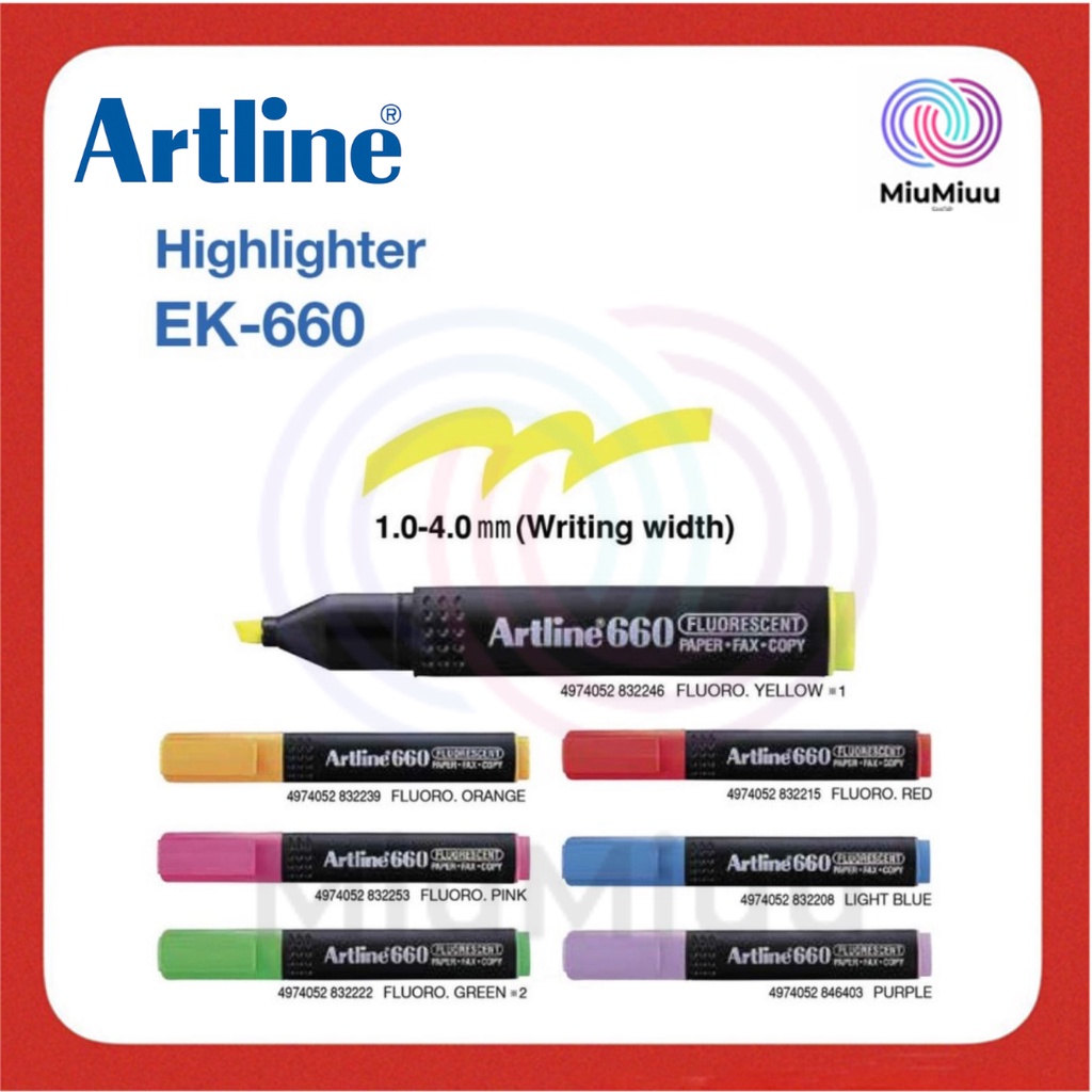 

STABILO HIGHLIGHTER ARTLINE EK-660