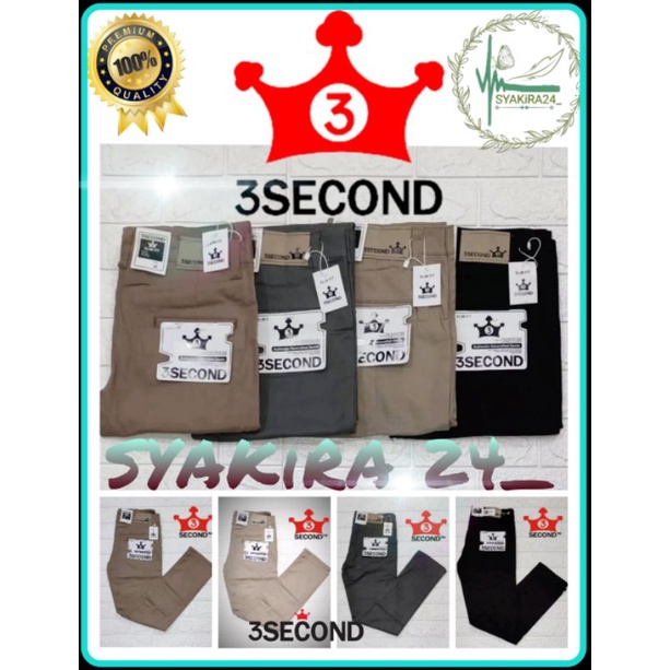 PAKET USAHA 3SECOND CHINO PANJANG isi 6psc