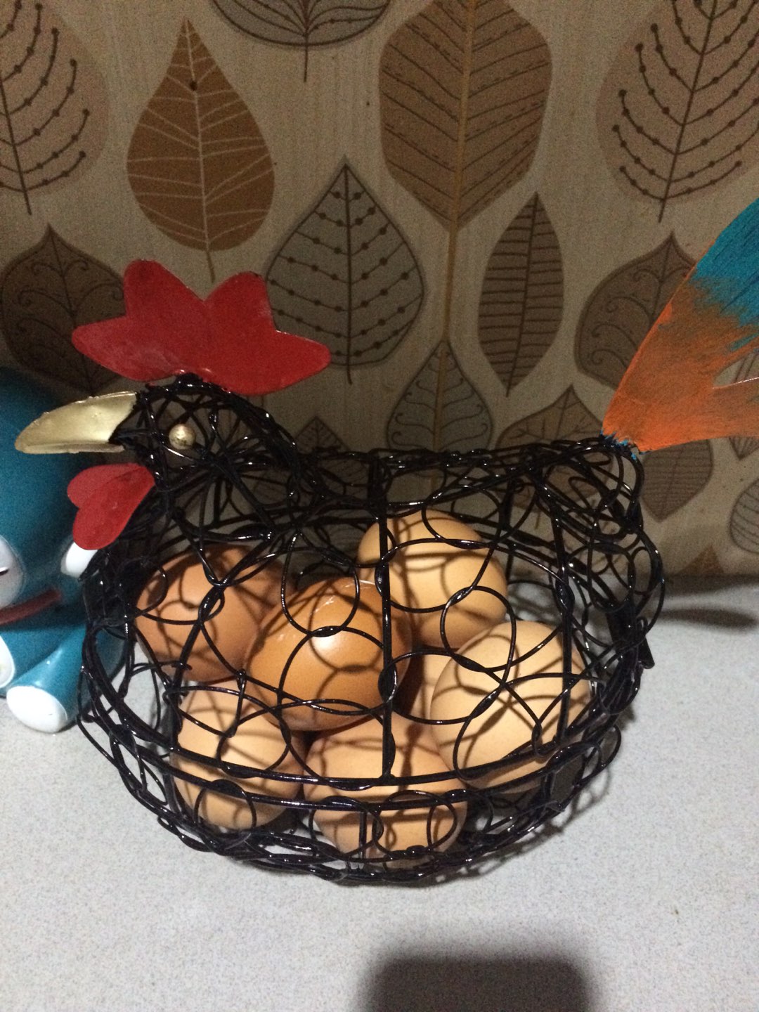 Free Ongkir J&t / Keranjang Telur / Tempat Telur Model Ayam Size L Hitam (untuk 7 - 8 Telur)