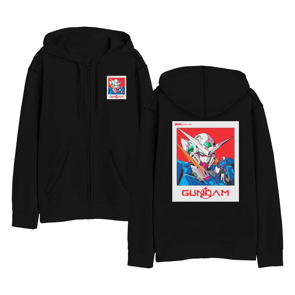 BRIGO Zipper Jumper Hoodie GUNDAM II Sweater Hoodie Resleting BRIGO GUNDAM  Sablon DTF Fleece Cotton II SIZE M-XXL (Pria &amp; Wanita) Free stiker&amp;Gantungan Kunci