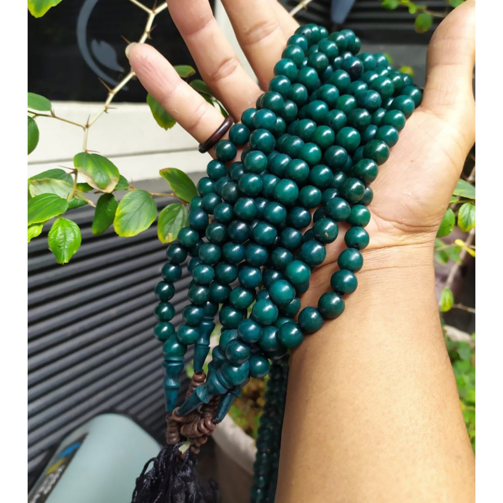 Tasbih biji gebang 10mm tasbih buah lontar asli tasbih biji