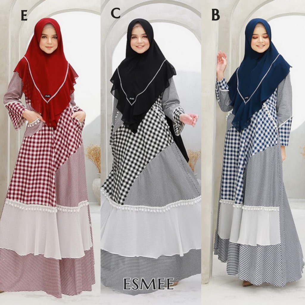 Gamis ESMEE SYARI Original by ALUNA MIRRANDA