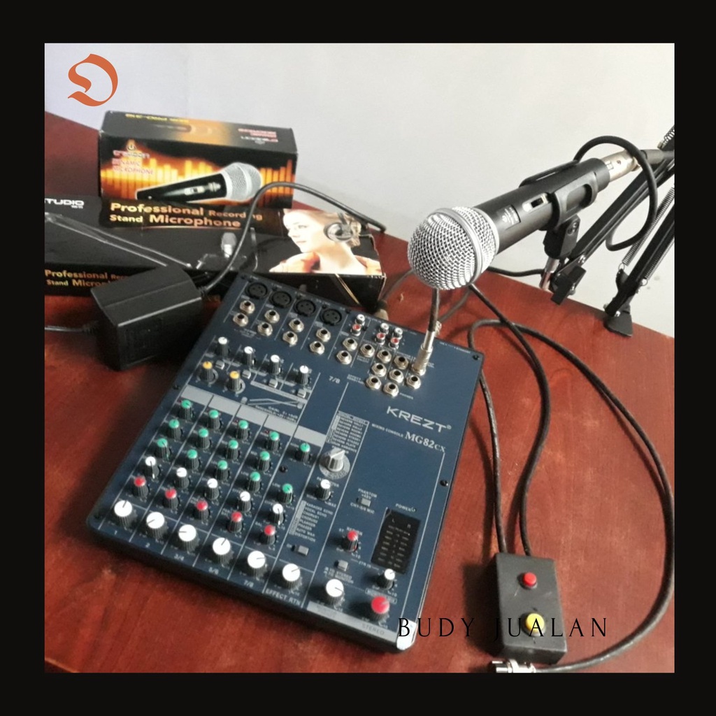 Budy Jualan | Paket Mixer Radio Komunikasi (rakom) Desk mic echo