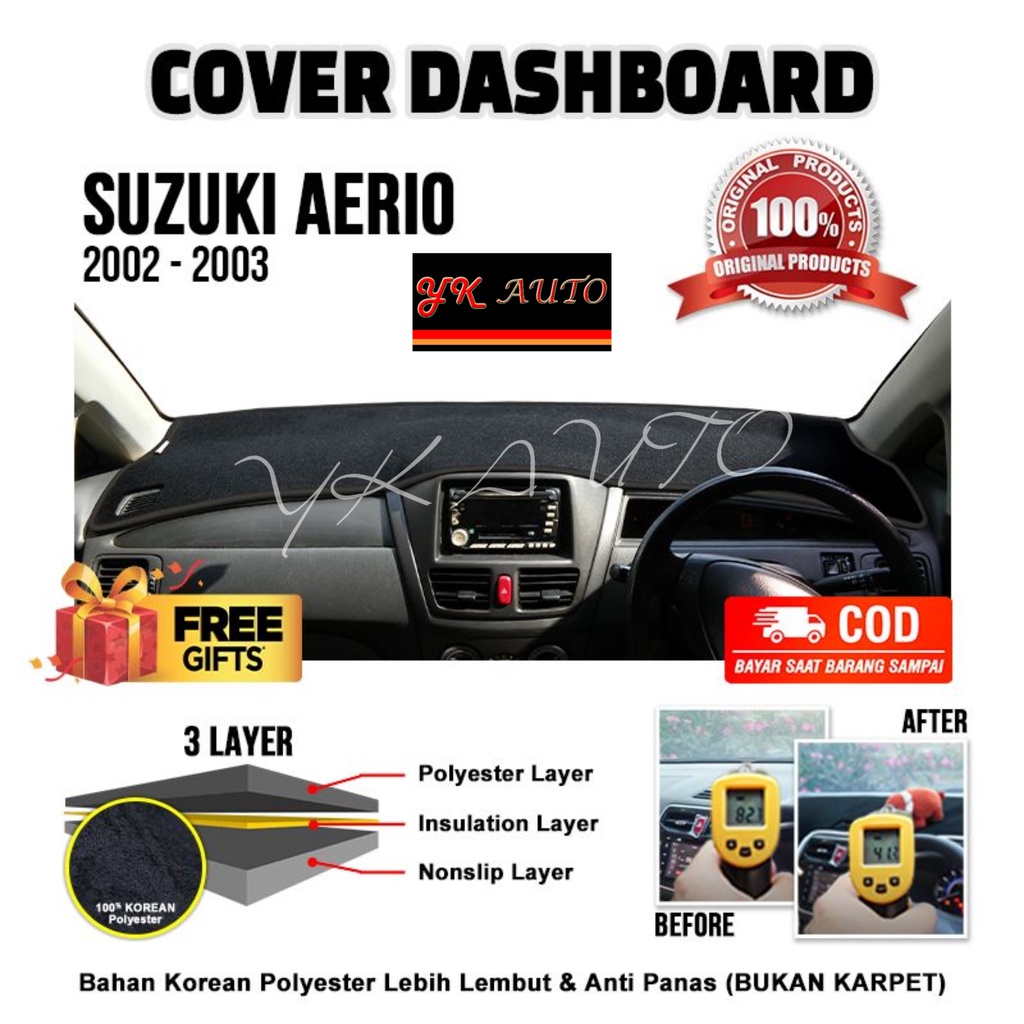 Cover Dashboard Aerio Premium Cover Dasboard Suzuki Aerio Dasbor Dasbord