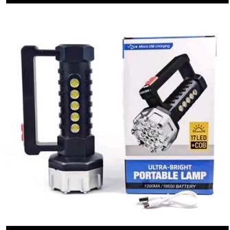 Senter Lampu Emergency 17 LED 4 Mode Ultra Bright Flashlight Portable (17 LED COB)