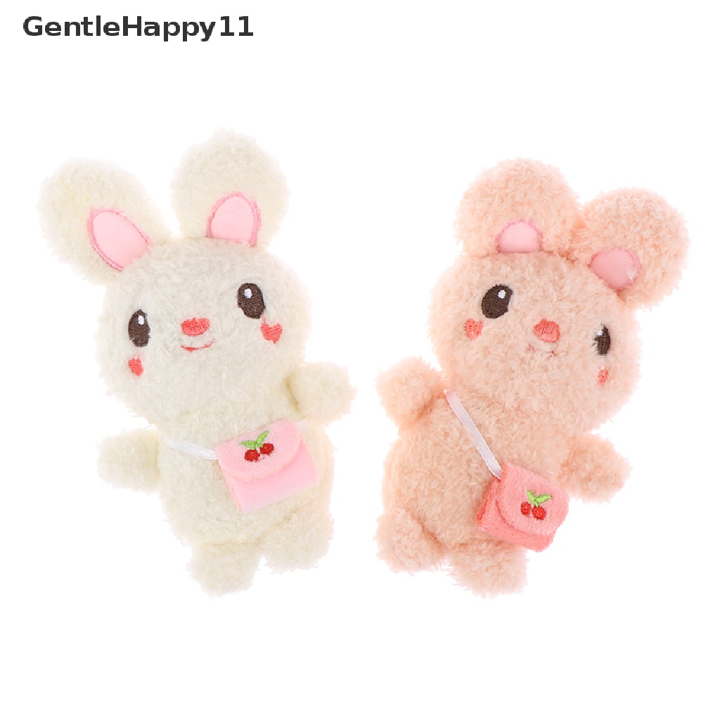 Gentlehappy Gantungan Kunci Boneka Kelinci Bahan Plush Ukuran 13CM