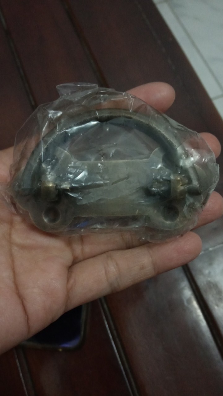 Tarikan Laci Kuningan Motif Tulang Kecil Antik Brass Cabinet Ukuran 7,5 Cm X 3,5 Cm