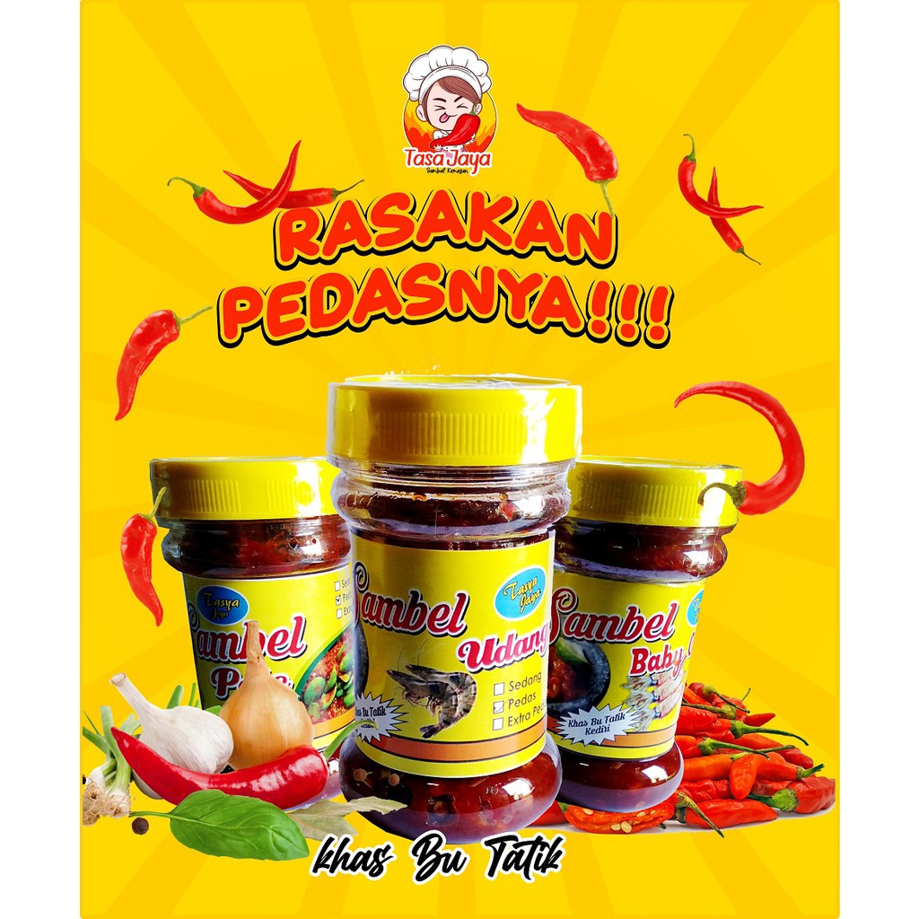 

Sambal Bawang Sambal Terasi 150 gram Sambal Original Super Pedas Banyak Varian Rasa