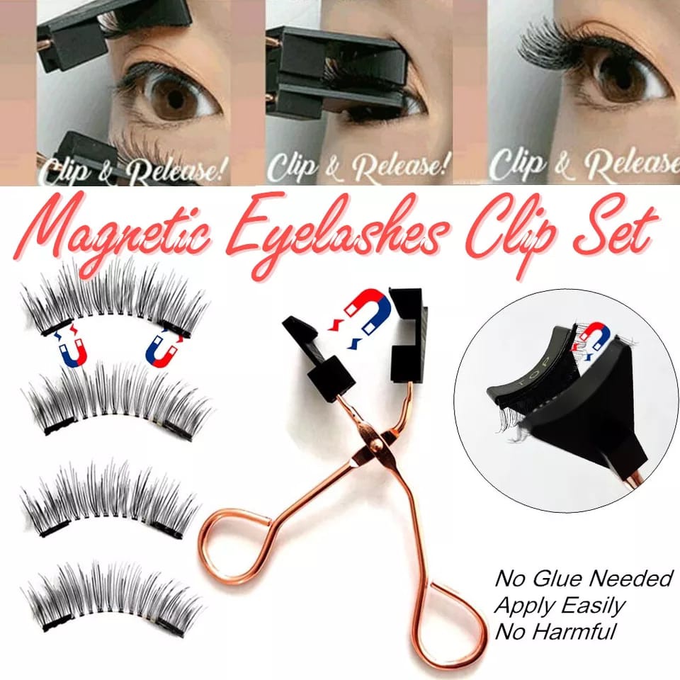 MAGNETIC Penjepit Bulu Mata Magnet False Eyelash Curler Magnetik Untuk Makeup/Kosmetik Wanita