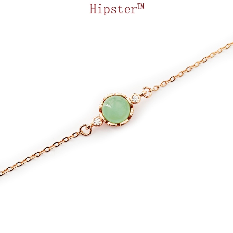 New Hot Fashion Exquisite Green Ross Quartz round Bracelet
