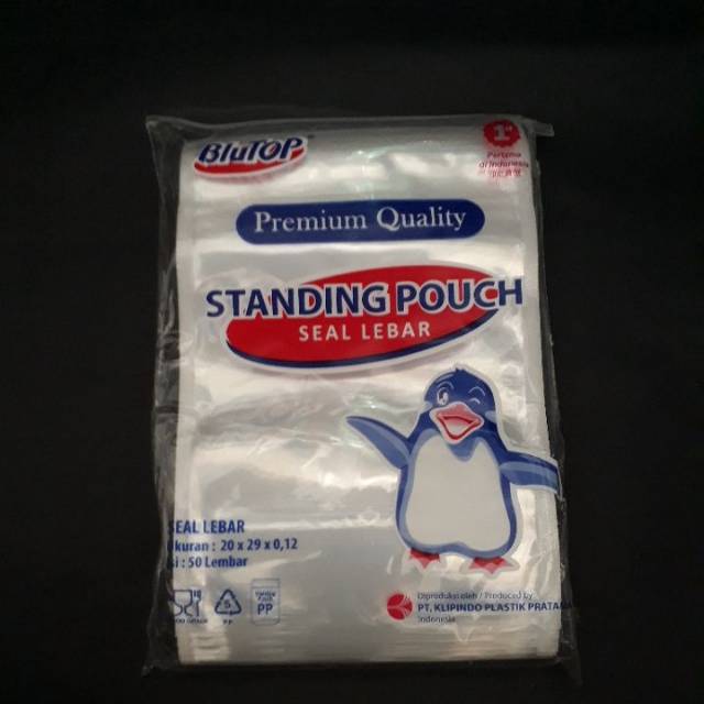 STANDING POUCH BENING SEAL LEBAR BLUTOP / PLASTIK KLIP ZIPLOCK BERDIRI 20x29 KEMASAN MAKANAN SNACK KILOAN KEDAP UDARA