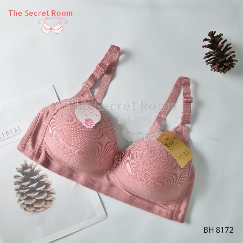 TALLY BRA BH 8172 | TANPA KAWAT | CUP C | BUSA TIPIS | BAHAN KATUN | SIZE 36 - 42