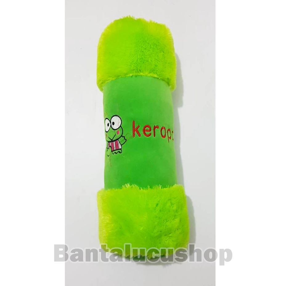 Bantal Karakter Keroppi / Keropi Bantal Bulu Lasfur Ukuran Standar Dewasa