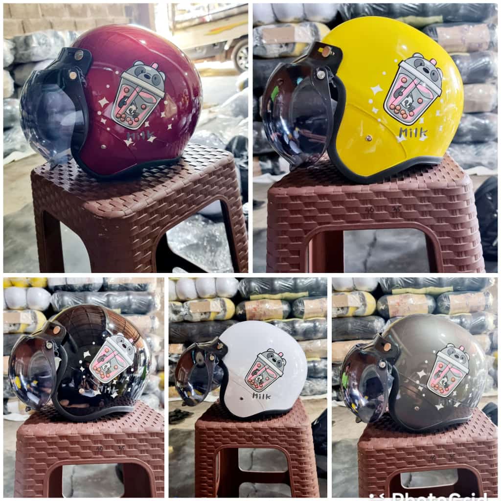 HELM BOGO MOTIF NEO BOBA CAT DEWASA