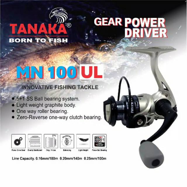 Reel pancing UL mini Tanaka Mini MN murah laris semarang