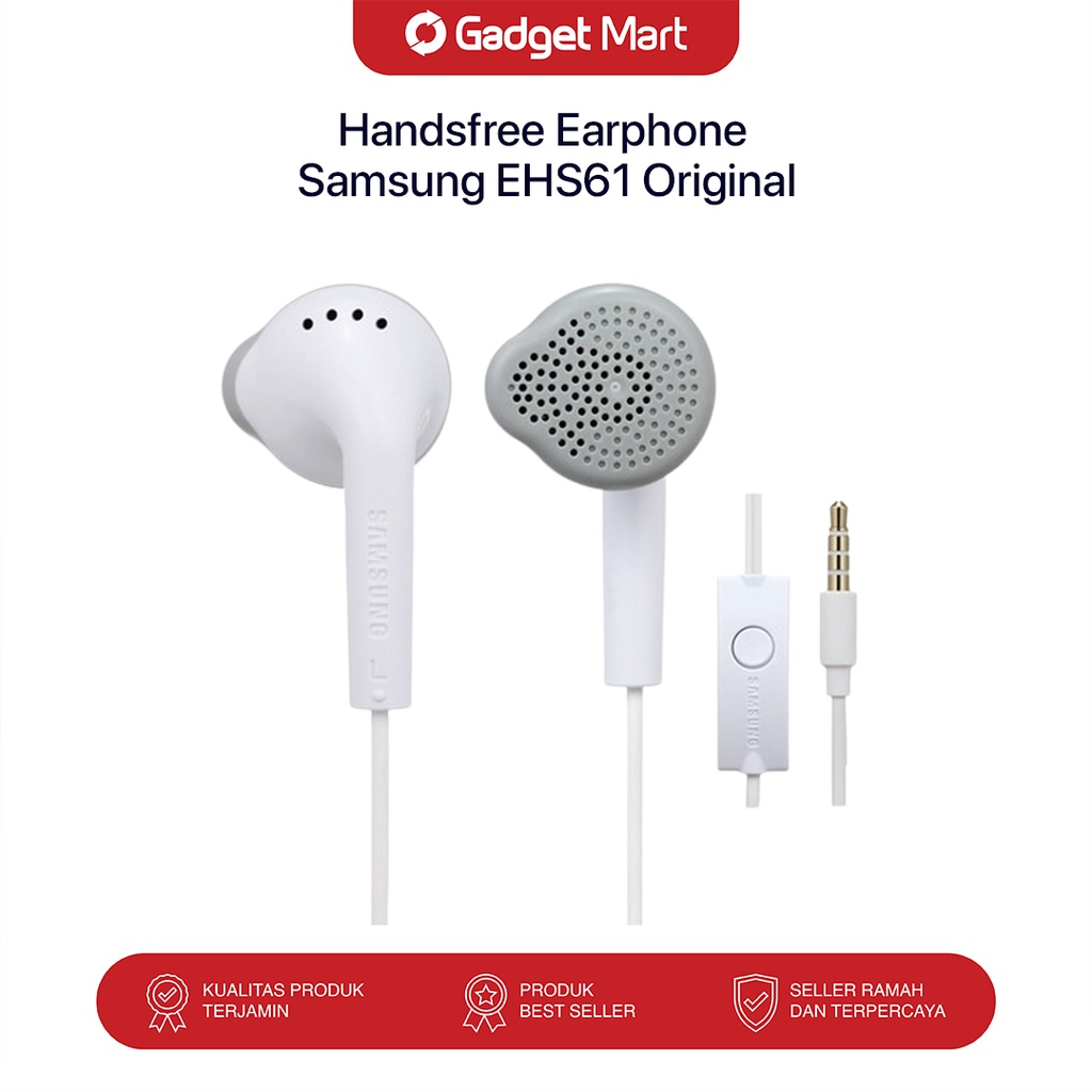 Handsfree Earphone Samsung EHS61 Original