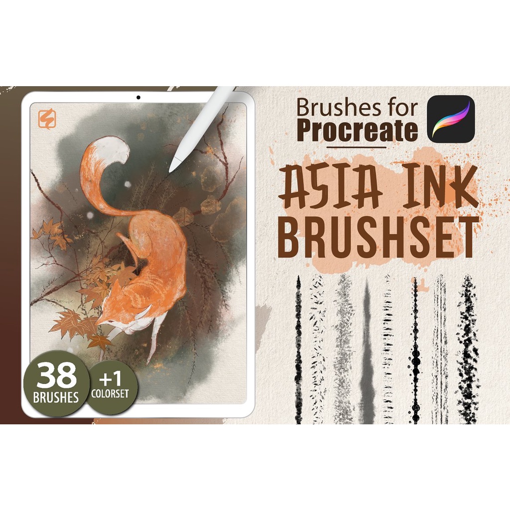 Procreate Brush - Asia Ink Brushes