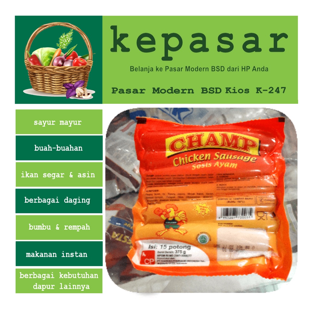 

Sosis Ayam CHAMP 375 g