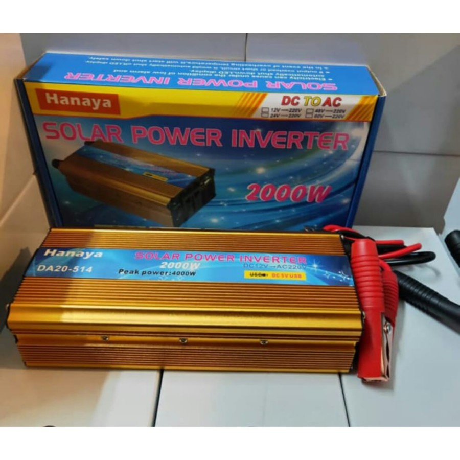 GROSIR POWER INVERTER DC TO AC HANAYA 12V 2000W ORIGINAL