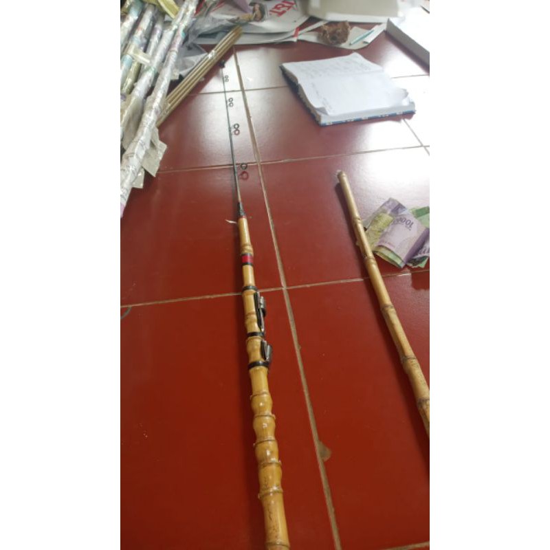 joran carbon sutet bambu cendani plus reel seat