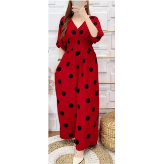 Jumpsuit Polka 413 FREE BANDO | Jumpsuit Jumbo