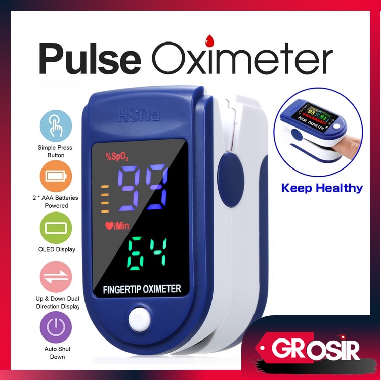 Grosir - 8066 JZK-301 Oximeter Pengukur Kadar Oxigen / Pengukur Detak Jantung / Pulse Oxymeter