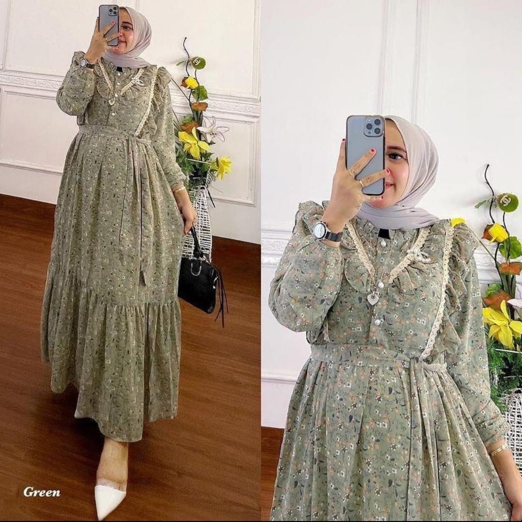 VINTAGE DRESS OVERSIZE BABYDOLL PREMIUM MIX RENDA GAMIS MUSLIMAH