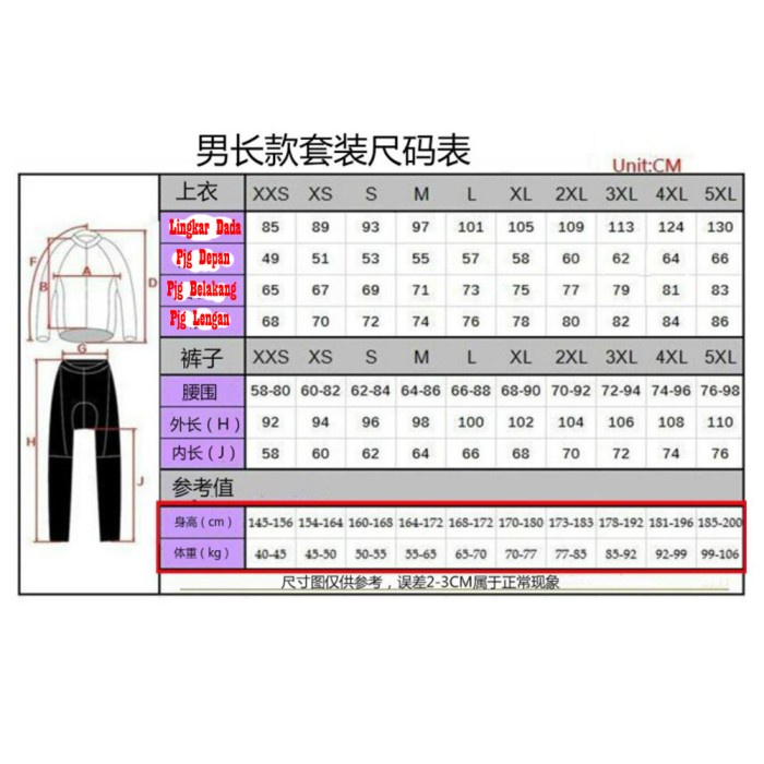 Baju Jersey Cycling Sepeda Lengan Panjang Import PNS Premium 2375.