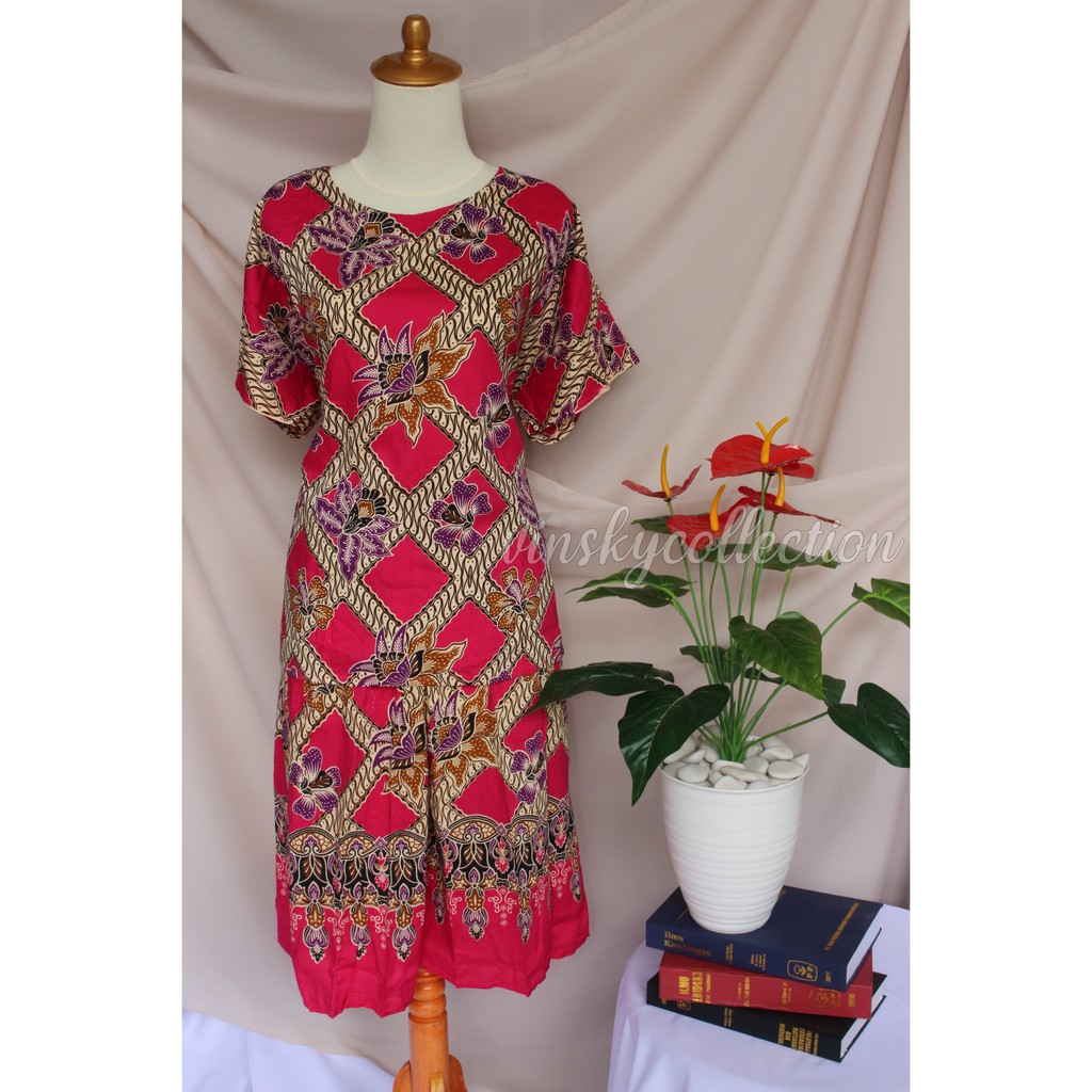 Setelan Kulot Baju Tidur Celana Pendek Motif Batik