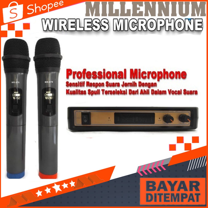 Mic Wireless Shure WR 789 Microhone Mic Werles Mik Wirles Wireles Mikrofon