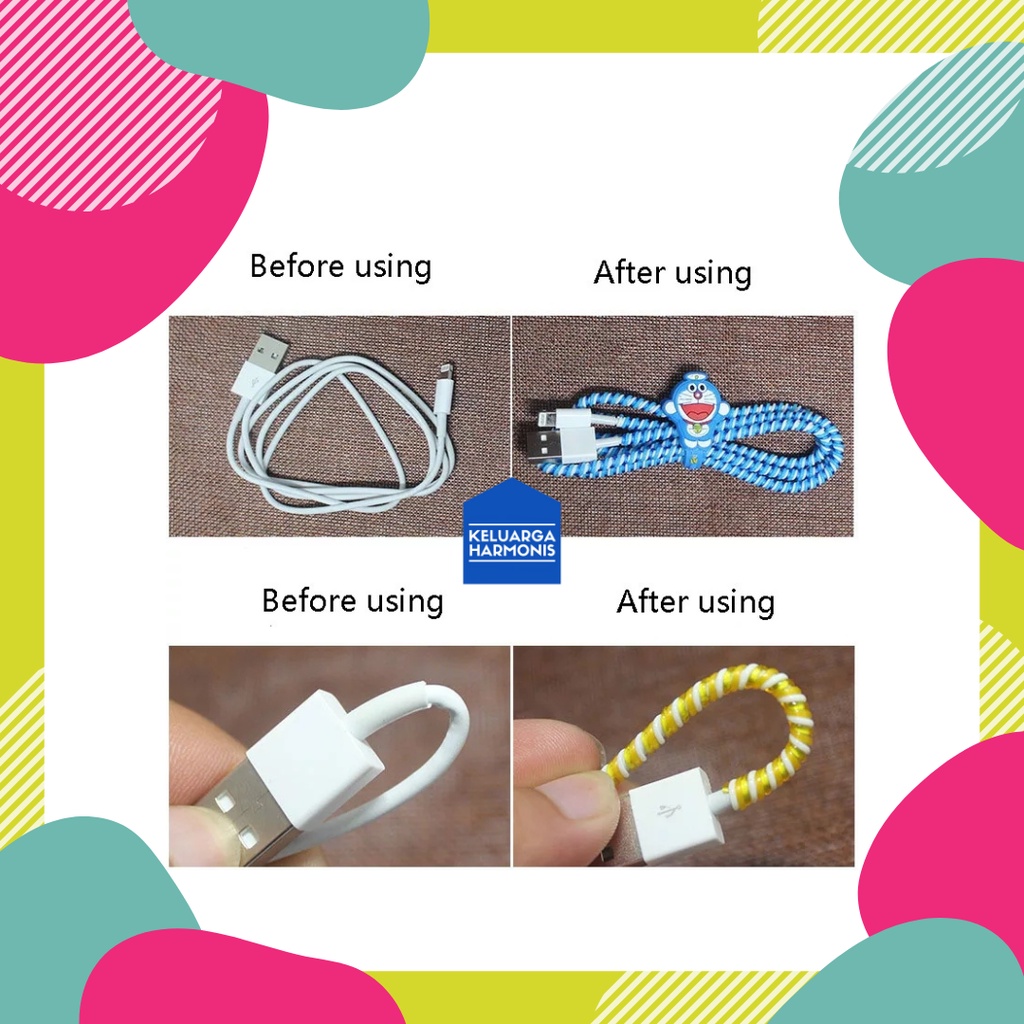 Pelindung Kabel Spiral Charger 1 Warna