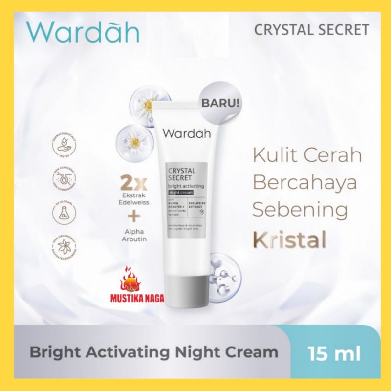 wardah crystal secret Night Cream 15ml