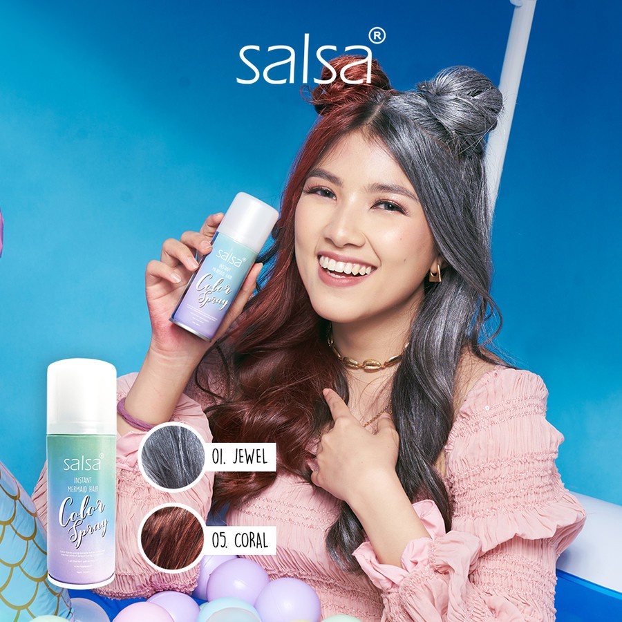 Salsa Instant Mermaid Hair Color Spray - Semir Cat Rambut