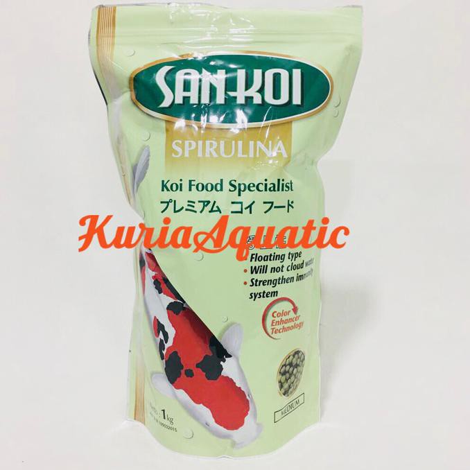 

Sankoi / San koi Spirulina Medium / M Pakan / Makanan ikan koi 1kg