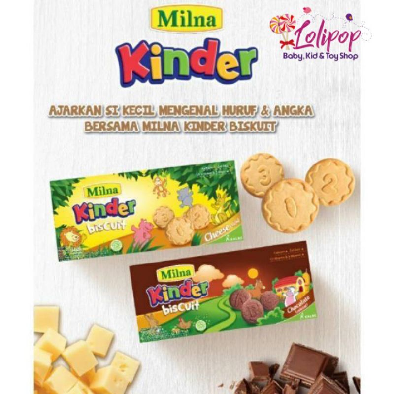 Milna Biskuit Kinder 110gr - Biskuit Bayi