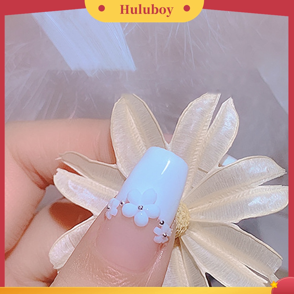 Huluboy Huluboy♡ Ornamen Bunga Kecil Warna Putih Untuk Dekorasi Kuku Wanita