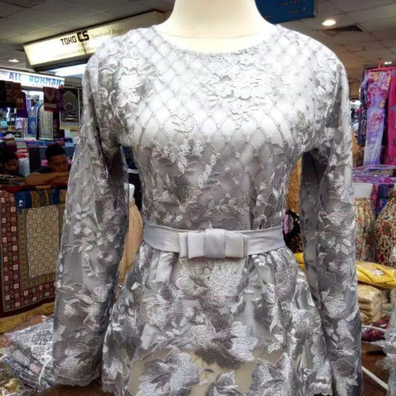 ATASAN KEBAYA TULLE BUNGA MEWAH  / KEBAYA MODREN / KEBAYA PESTA /KEBAYA SERAGAM