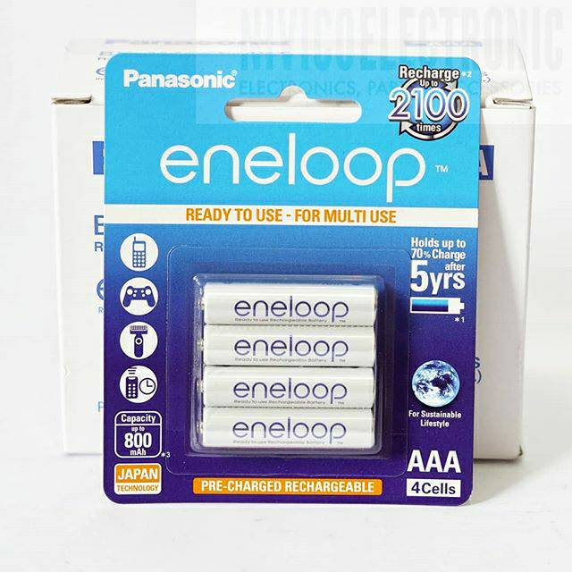 baterai eneloop panasonic AAA isi 4 charge