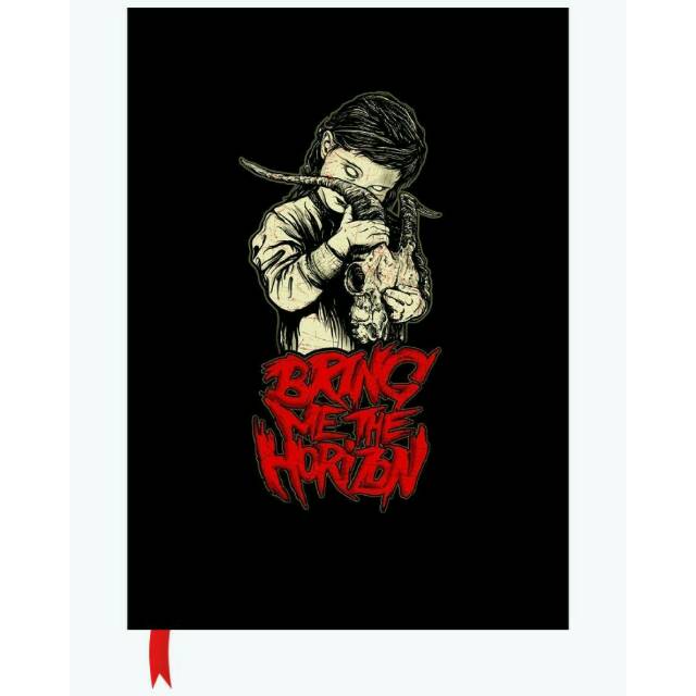 

Buku tulis kuliah agenda, garis, polos keren - Book of Rock - Bring me the Horizon