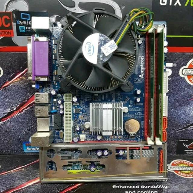 Paket Motherboard G41 Processor Intel Core 2 Duo Memory RAM 4Gb Dan Fan