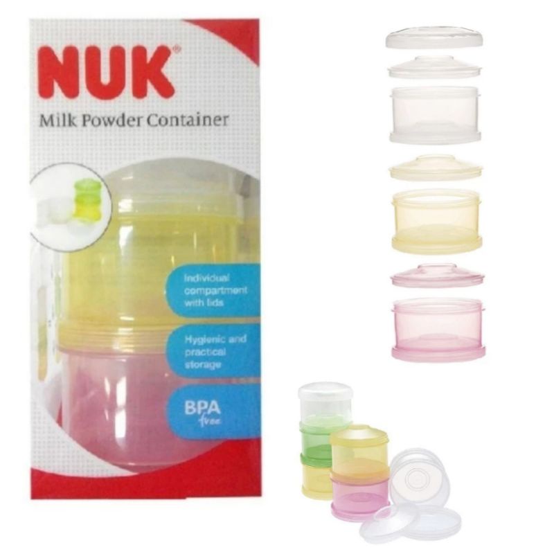 NUK Formula Dispenser / Milk Powder Container bisa Tempat Snack Bayi isi 3