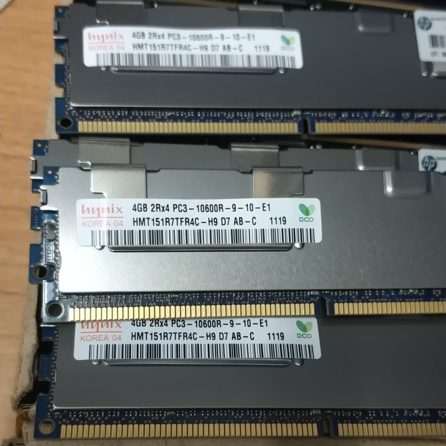 Memory Ram server 4Gb DDR3 2Rx4 Pc3-10600R Ecc Reg Hynix HP khusus buat pc server