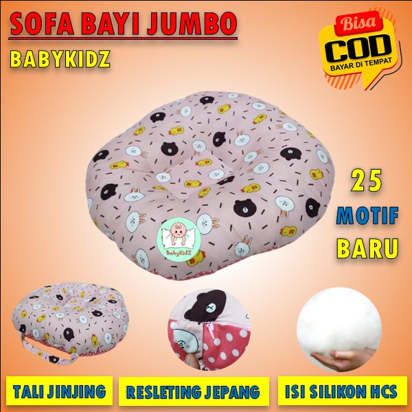 Sofa Bayi Jumbo Sofa Bayi Multifungsi Kasur Bayi atau Kursi Bayi Belajar Duduk Motif Karakter Lucu