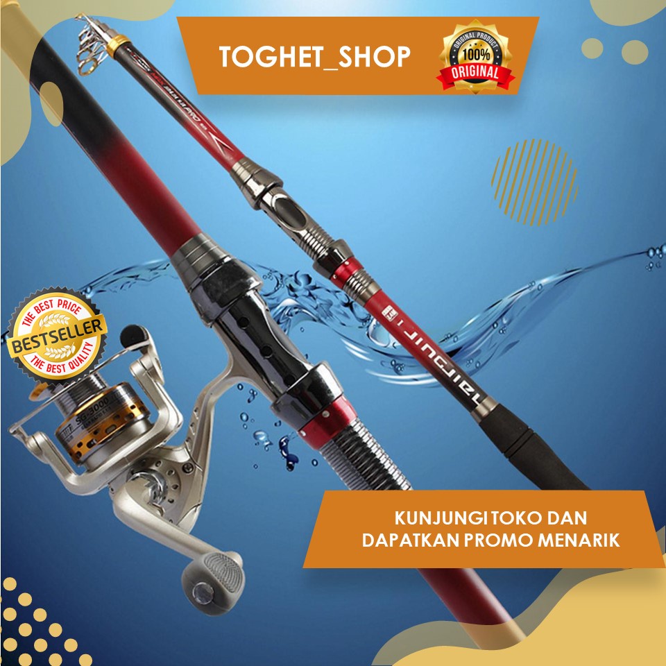 Joran Pancing Antena Portable Carbon Fiber Joran Pancing Laut Bahan Kuat Tidak Mudah PAtah